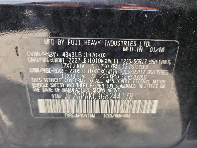 2016 Subaru Crosstrek Limited