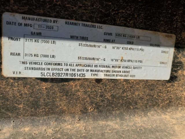 2024 Kearney Bthdlbut 8320 Equipment Trailer