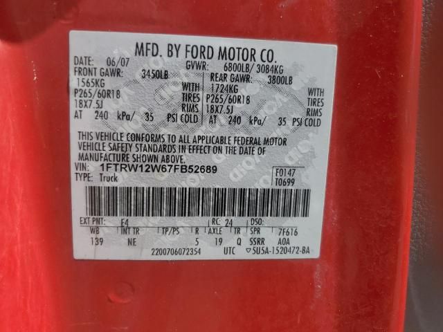 2007 Ford F150 Supercrew