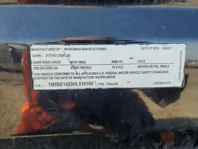 2017 Marksanmfg 2017 Marksman MFG LSET80X14-70 Utility Trailer
