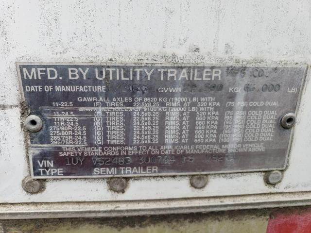 2003 Utility VS2RA Refrigerated Van Trailer