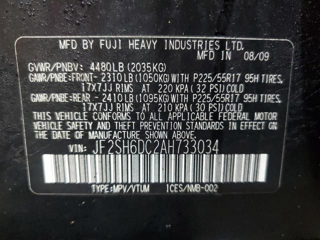 2010 Subaru Forester 2.5X Limited