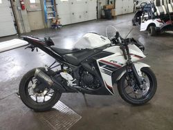 Salvage motorcycles for sale at Ham Lake, MN auction: 2017 Yamaha YZFR3 A
