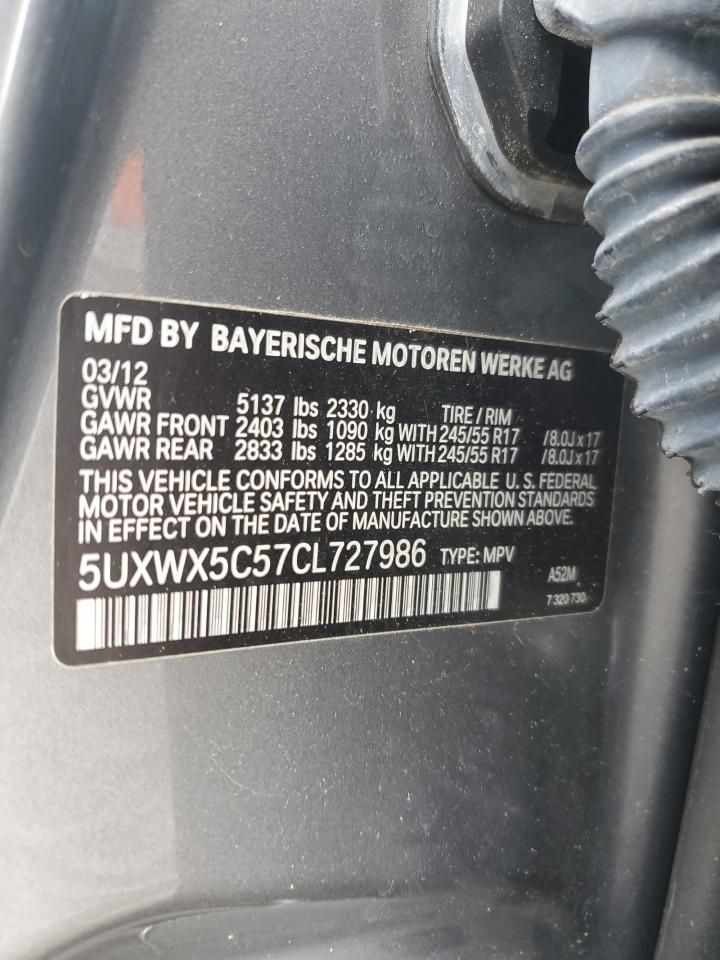 2012 BMW X3 Xdrive28i