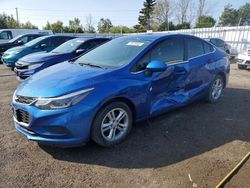 Salvage cars for sale from Copart Bowmanville, ON: 2018 Chevrolet Cruze LT