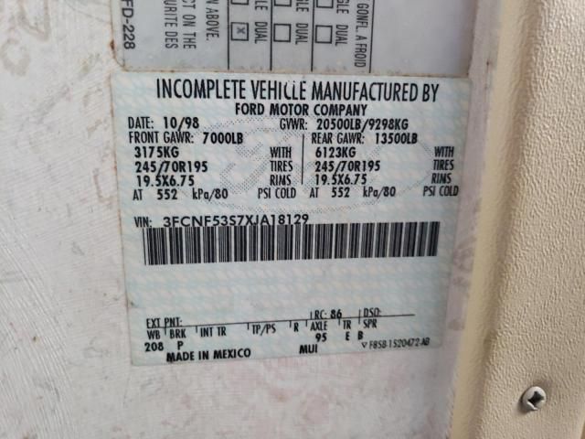 1999 Ford F550 Super Duty Stripped Chassis