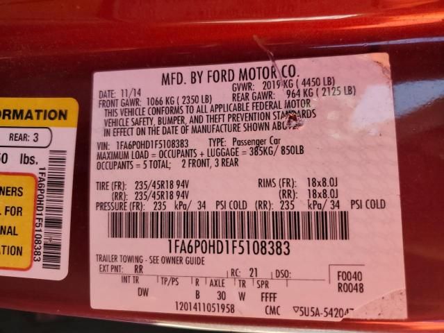 2015 Ford Fusion SE