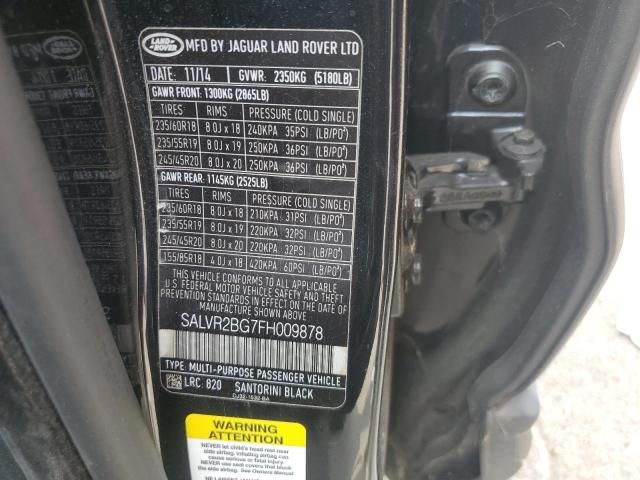 2015 Land Rover Range Rover Evoque Pure Premium