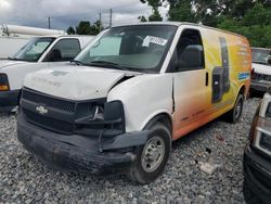 Chevrolet salvage cars for sale: 2005 Chevrolet Express G2500