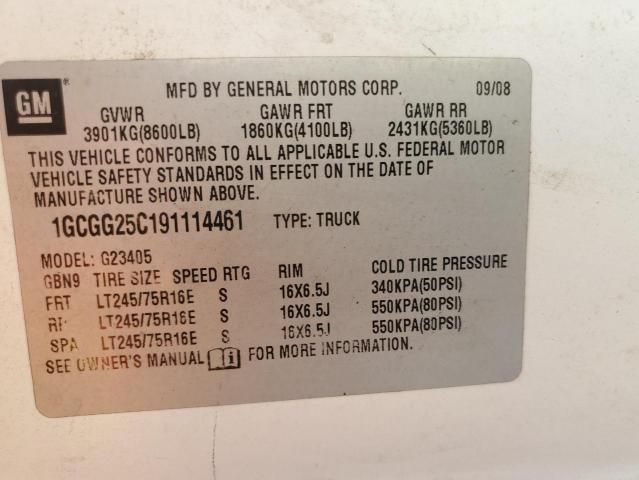 2009 Chevrolet Express G2500