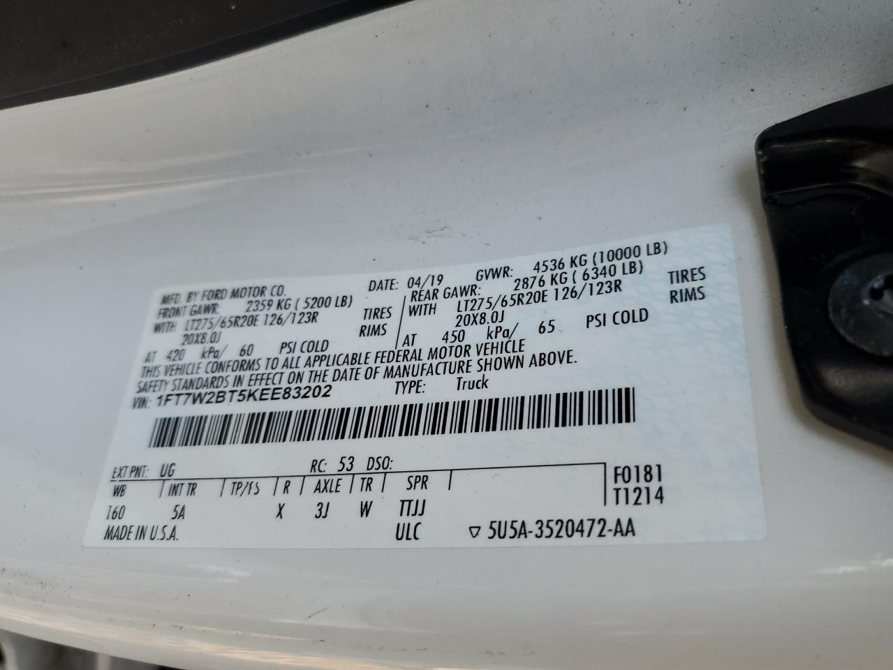 2019 Ford F250 Super Duty