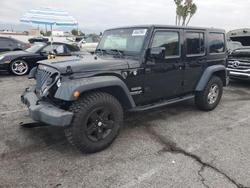 Jeep salvage cars for sale: 2016 Jeep Wrangler Unlimited Sport