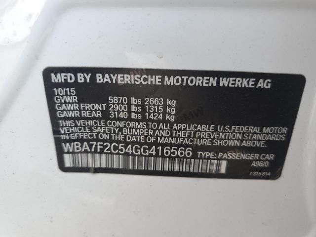 2016 BMW 750 XI