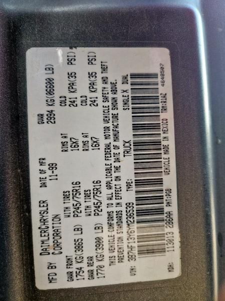 2000 Dodge RAM 1500