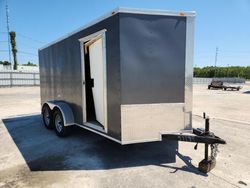 Salvage trucks for sale at New Orleans, LA auction: 2022 South Georgia SG714TA2 Enclosed Cargo Trailer