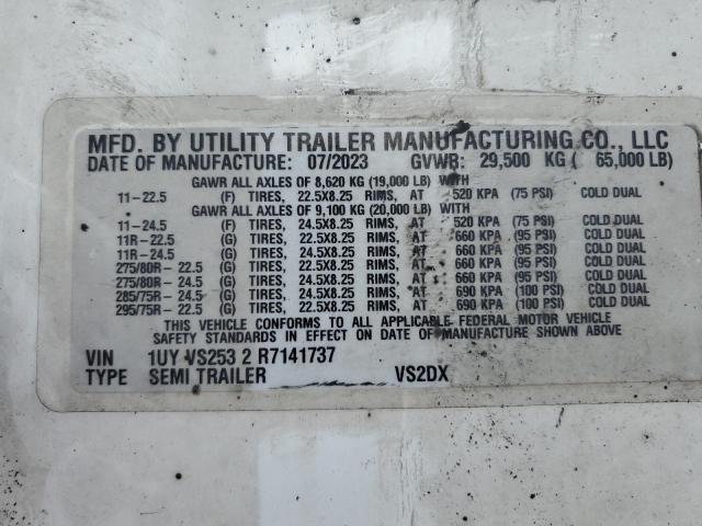2024 Utility VS2DX DRY Van Trailer