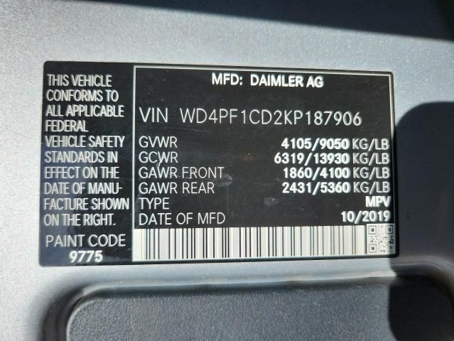 2019 Mercedes-Benz Sprinter 2500/3500