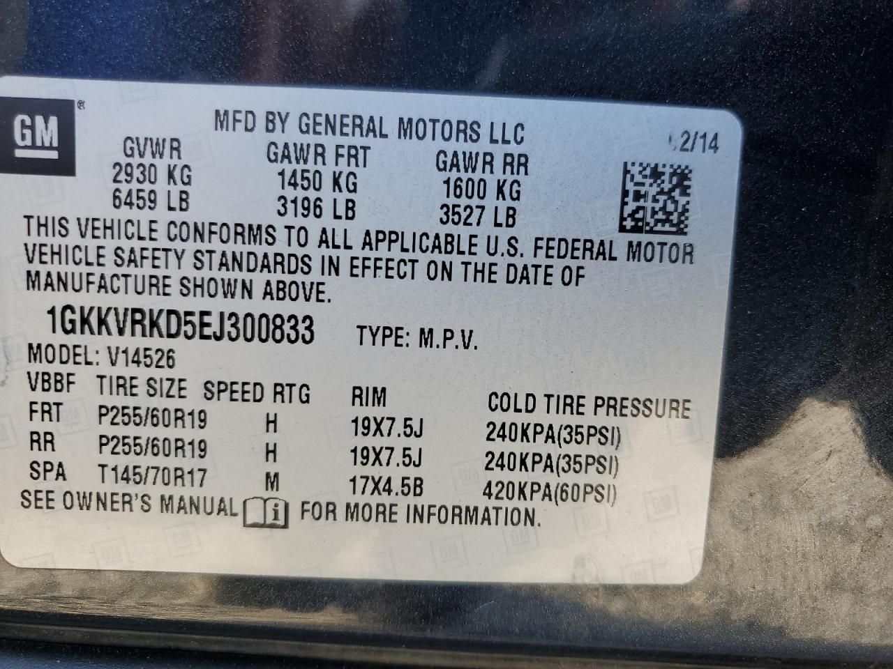 2014 GMC Acadia Slt-1