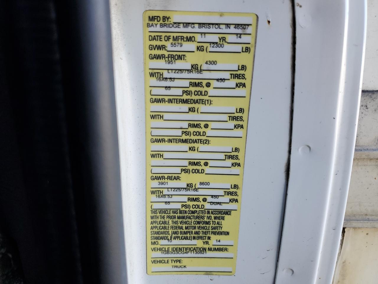 2015 Chevrolet Express G3500