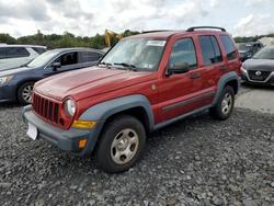 Jeep salvage cars for sale: 2007 Jeep Liberty Sport