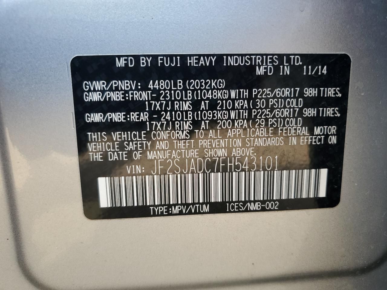 2015 Subaru Forester 2.5i Premium