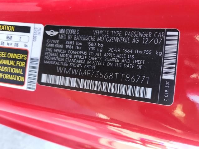2008 Mini Cooper S