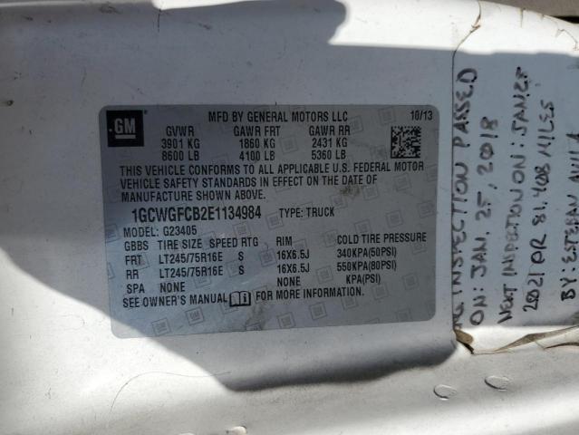 2014 Chevrolet Express G2500