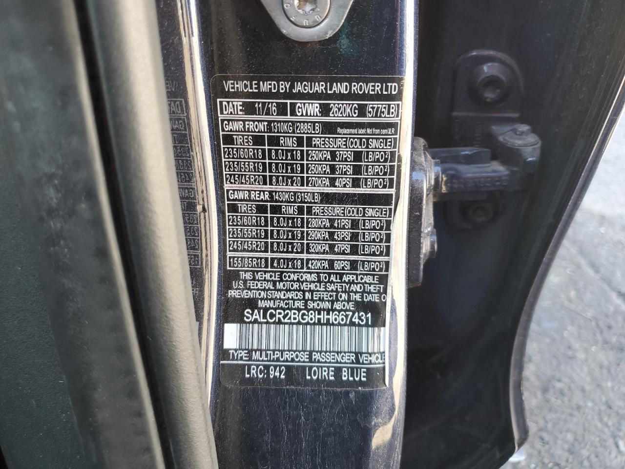 2017 Land Rover Discovery Sport hse