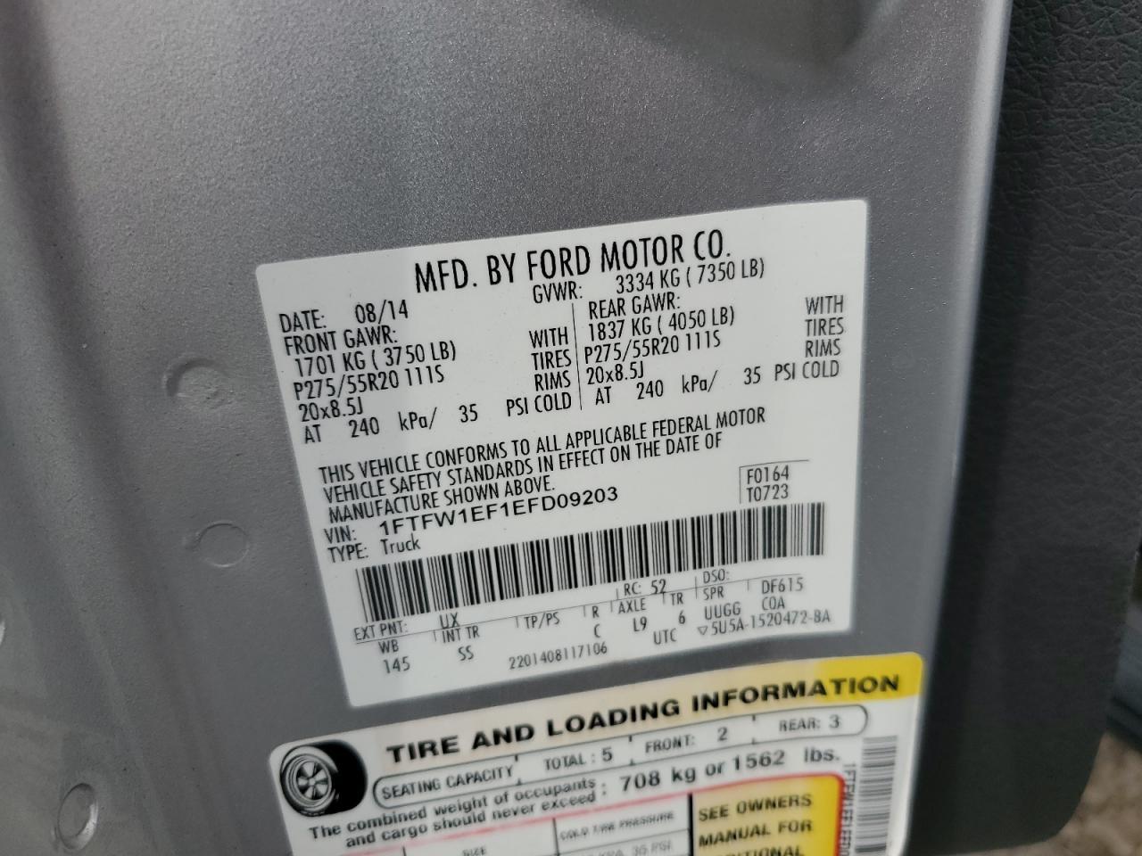 2014 Ford F150 Supercrew