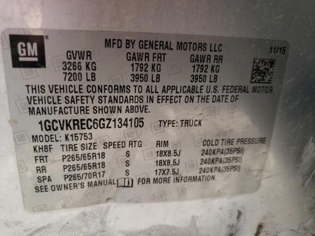 2016 Chevrolet Silverado K1500 LT