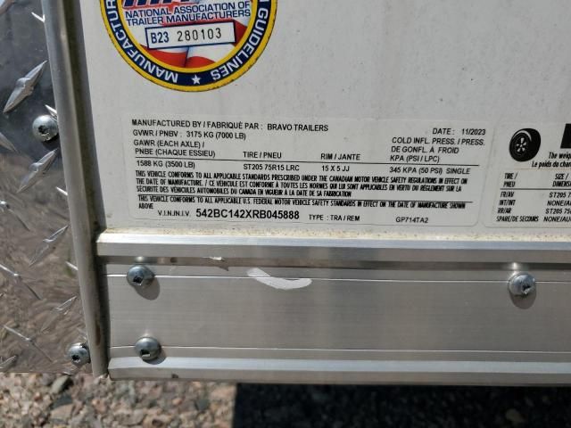 2025 Bravo Gp714ta2 Enclosed Cargo Trailer
