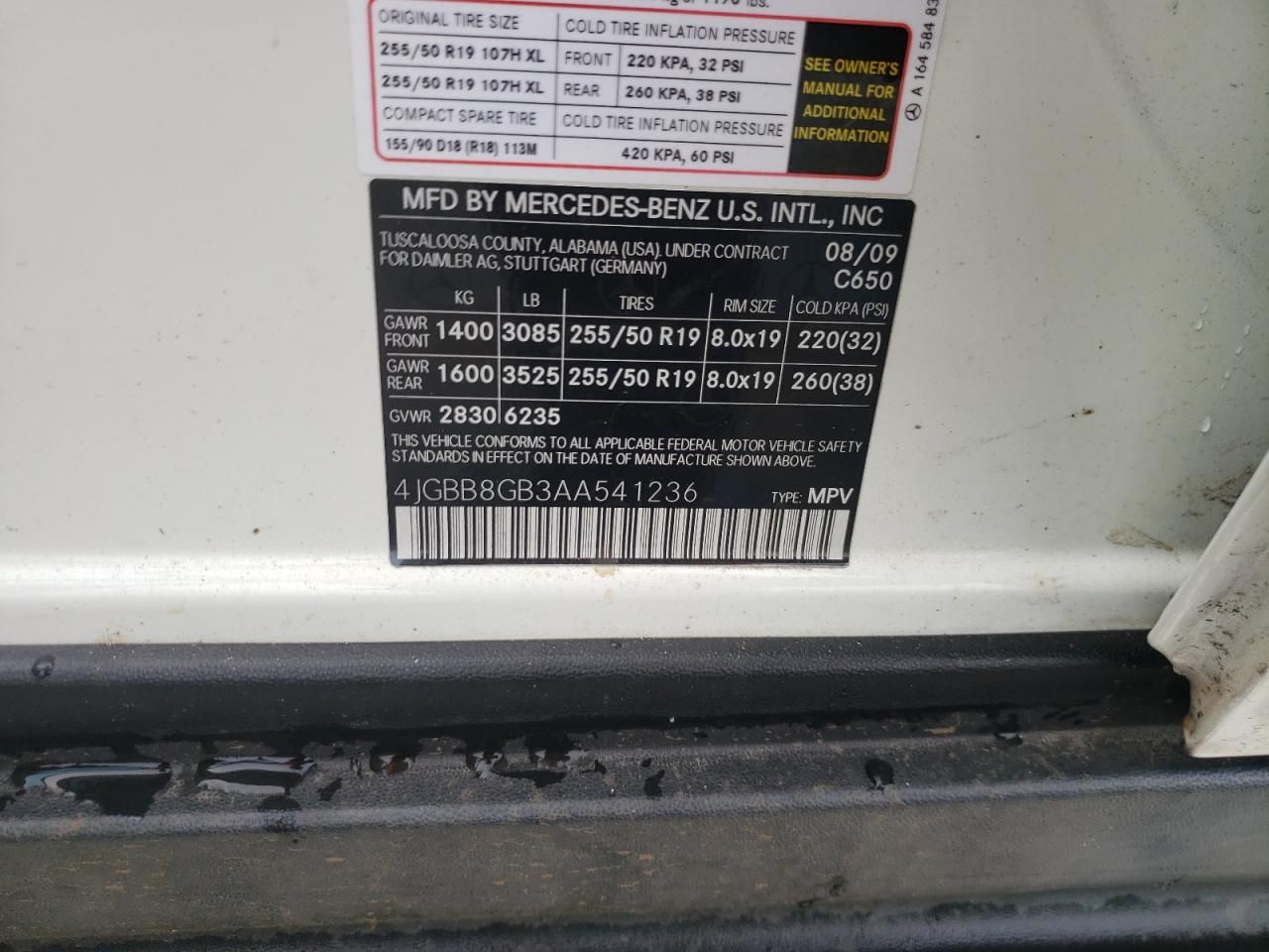 2010 Mercedes-Benz Ml 350 4matic