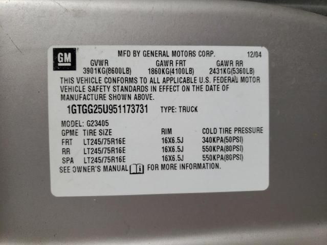 2005 GMC Savana G2500