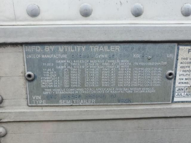 2001 Utility VS2R Refrigerated Van Trailer