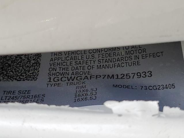 2021 Chevrolet Express G2500