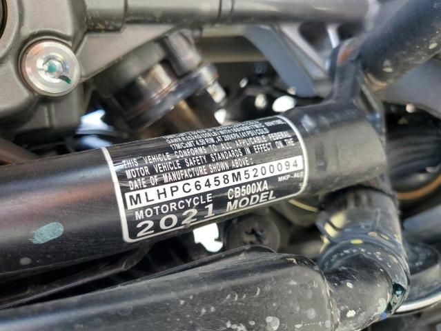 2021 Honda CB500 XA