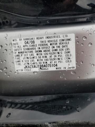 2008 Kawasaki ZX600 J1