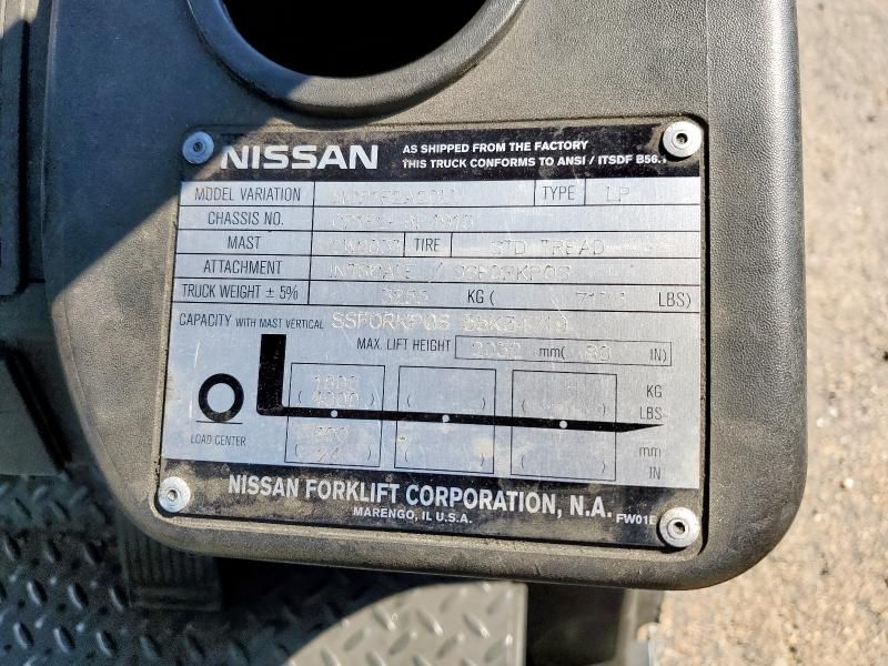 2012 Nissan MCP1F2A20LV Forklift