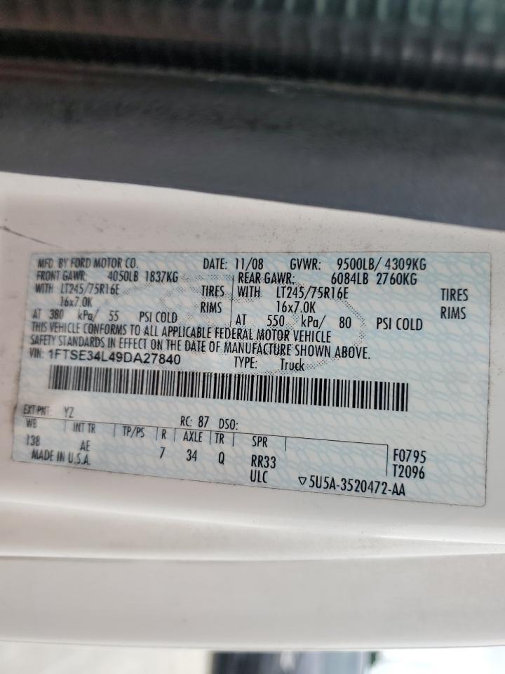 2009 Ford Econoline E350 Super Duty Van