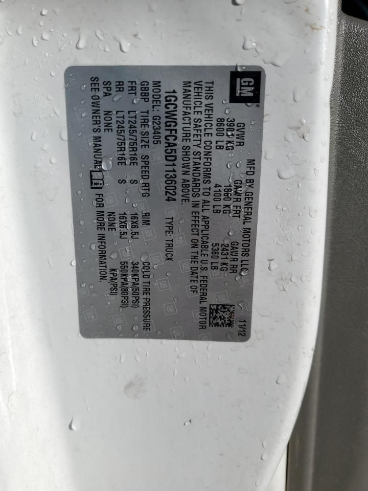 2013 Chevrolet Express G2500