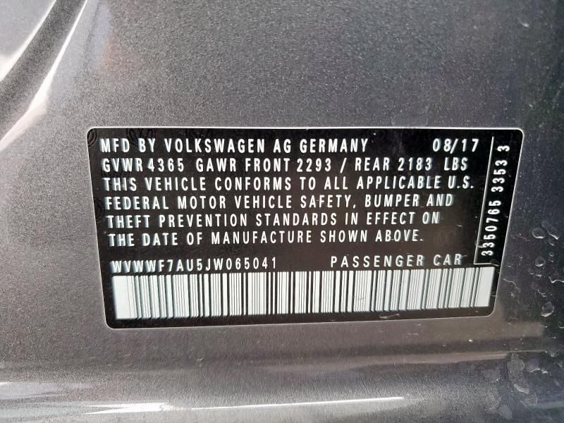 2018 Volkswagen Golf r