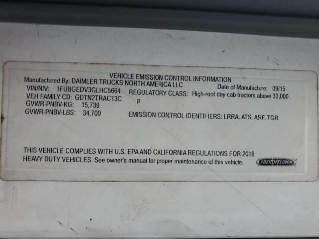 2016 Freightliner Cascadia 125 Semi Truck