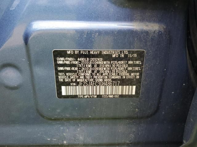 2016 Suba RU Forester 2.5I Premium