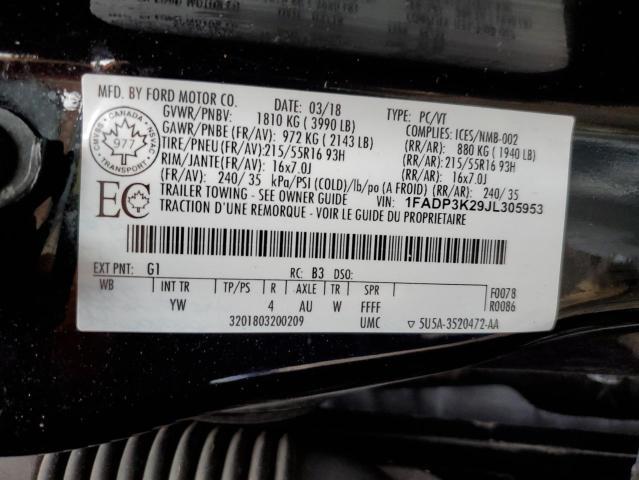 2018 Ford Focus se