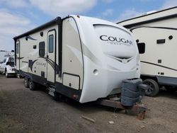 Salvage trucks for sale at Eugene, OR auction: 2018 Keystone 2018 Keystervco COUGA26RBS-RVS Camper