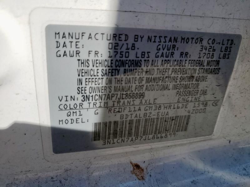 2018 Nissan Versa S