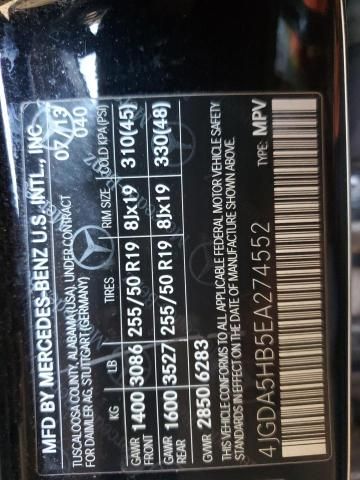 2014 Mercedes-Benz ML 350 4matic