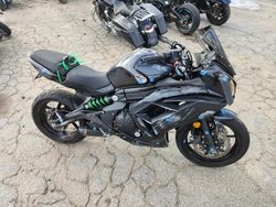 Salvage motorcycles for sale at Austell, GA auction: 2016 Kawasaki EX650 F