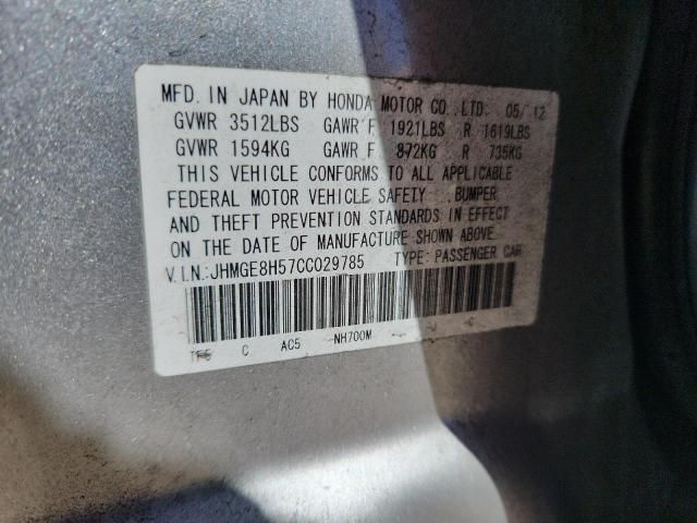 2012 Honda FIT Sport