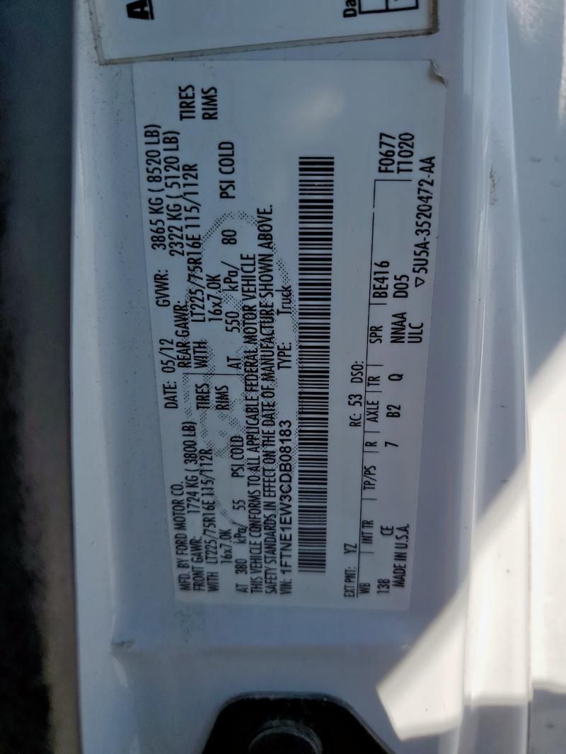 2012 Ford Econoline E150 Van